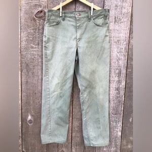 Vintage 70s-80s Big Mac OD Green Jeans Workwear W 36 L30
